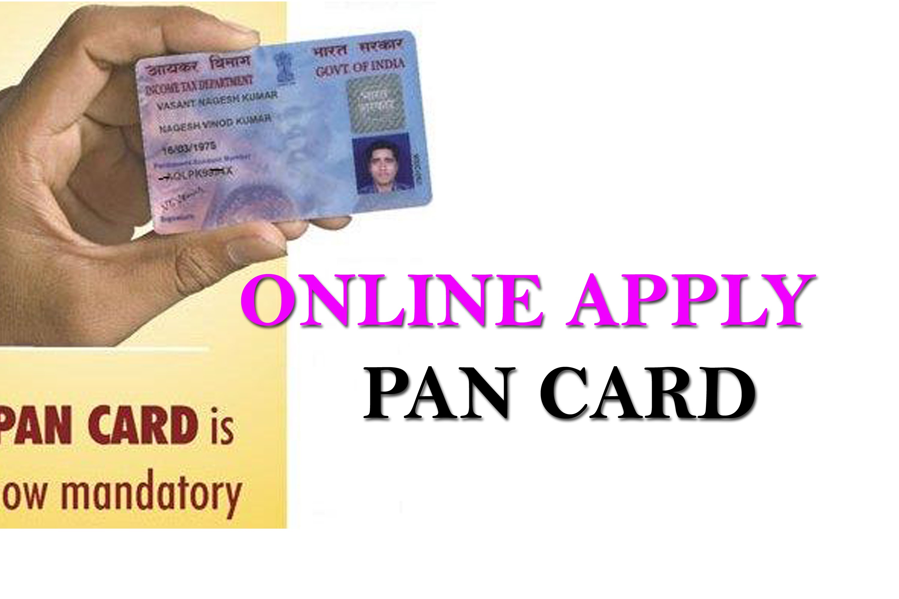 PAN Card Application Form How To Apply Online LegalRaasta