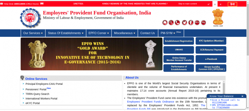 EPFO | when and why EPFO was founded | LegalRaasta|