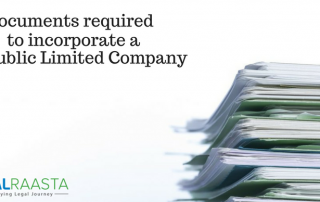 Documents required to incorporate a public limited company